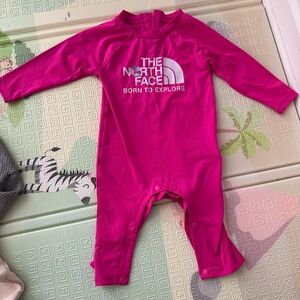 The North Face 40+ UPF Fuchsia Kids One Piece
